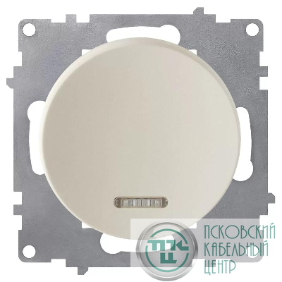 Выключатель 1-кл. СП Florence 10А IP20 с подсветкой механизм беж. (1E31701301) OneKeyElectro 2172801