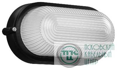 Светильник НПП 1401 60Вт E27 IP54 черн. овал IEK LNPP0-1401-1-060-K02