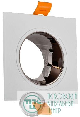 Светильник 4107 встраиваемый поворотный GU10 бел./шокол. пласт. IEK LT-UVB0-4107-GU10-1-K30