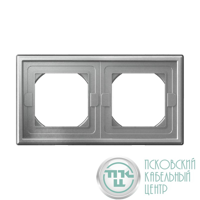Рамка 2-м ArtGallery IP44 алюм. SE GAL440302
