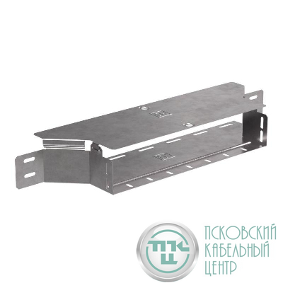 Ответвитель для лотка горизонтальный 400х80 с крышкой стандарт Промрукав PR16.1186