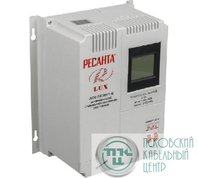 Стабилизатор напряжения АСН-5000 Н/1-Ц Lux 1ф 5кВт настен. IP20 Ресанта 63/6/16