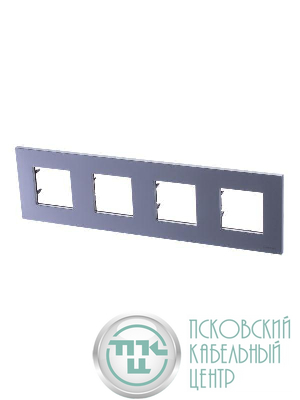 Рамка 4-м 8мод. Zenit бел. ABB 2CLA227400N1101