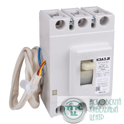 Выключатель автоматический 200А 1250Im ВА04-36-341810 УХЛ3 690В AC НР=24В AC/DC КЭАЗ 218125