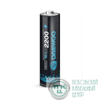 Аккумулятор 18650 3.7В Li-Ion 2200мА.ч 10А BL-1 DAEWOO 5043329