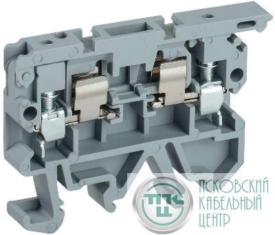 Клемма винтовая КВИ-4-П с держат. предохр. 5х20 сер. IEK YZN30-004F-K02