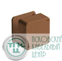 Коробка ОП Тусо распаячная 79х79х32мм 2 клемника корич. IP40 Ruvinil 65004К