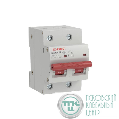Выключатель автоматический модульный max типа MD125H 10кА 2п C 100А YON MD125H-2PC100