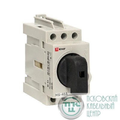 Рубильник мод. 3п MS-40A на DIN-рейку EKF ms-40d