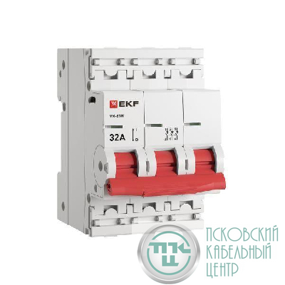 Выключатель нагрузки 3п 32А ВН-63N PROxima EKF S63332