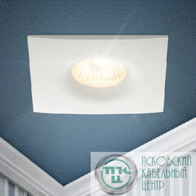 Светильник алюминиевый KL104 WH MR16 GU5.3 встраив. бел. Эра Б0059793