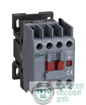 Контактор 9А 110В AC АС3 АС4 1НО+1НЗ КМ-102 DEKraft 21903DEK