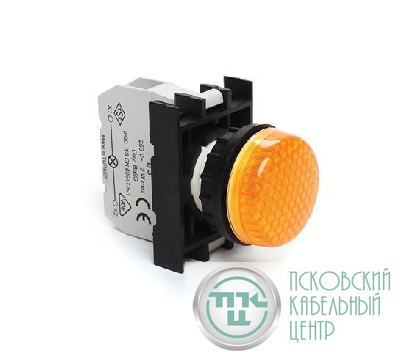 Арматура сигнальная для неоновой лампы (без лампы) желт. EMAS B030XS