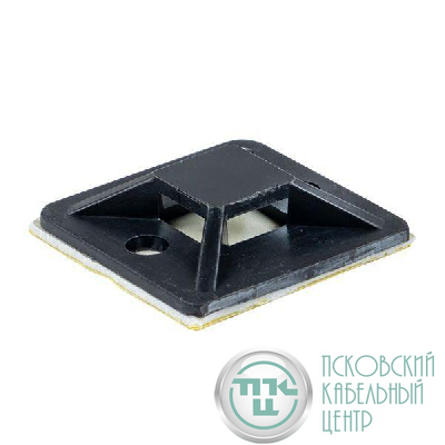 Площадка самоклеящаяся 30х30мм черн. (уп.100шт) EKF plc-30x30-b