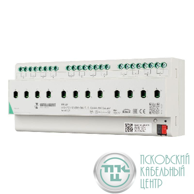 Модуль релейный KNX-7123-82-DRO-DIN (BUS 12х16А KNX Secure) IP20 пластик INTELLIGENT ARLIGHT 041227