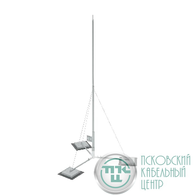Мачта вольностоящая молниеприемная составная RTVMR-H7.1 AURAFORT HD H=7.1м разборное осн. сталь гор. оцинк. КМ MA0394