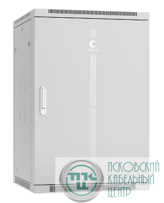 Шкаф телекоммуникационный настенный разобранный SH-05F-18U60/35m-R 19дюйм 18U 600х350х901мм дверь метал. сер. (RAL 7035) Cabeus 10755c