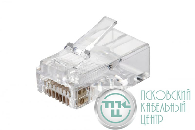 Вилка RJ45 Q-PLUG кат.6 UTP для полевой установки без цвета (уп.50шт) Eurolan 13A-U6-11WT