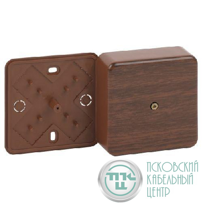 Коробка распаячная 50х50х20мм без клеммы IP40 дуб BS-O-50-50-20 Эра Б0058703