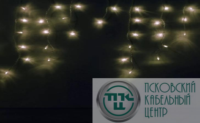 Гирлянда "Бахрома" OIC100LSE-WW-T-I4 100LED тепл. бел. 2х0.56м 20 нитей 24/56/32/48см соединяемая до 20шт уличная SHLights 4690601040510