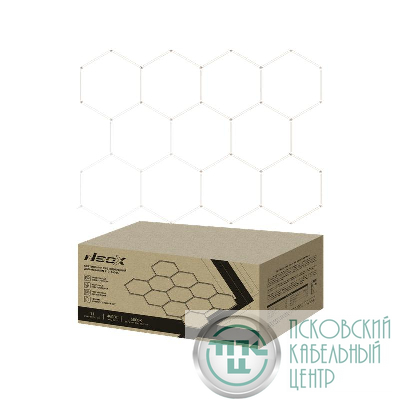 Светильник светодиодный ДБО-HEXAGON 11С-46065 460Вт 6500К 230В 3256х2350мм 11 сот 0.5м шнур с вилкой NEOX 4690612066646