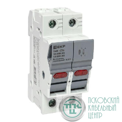 Предохранитель-разъединитель DF 10х38 2п (тип ПВЦ) EKF df102-e