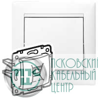 Розетка телефонная 2-м СП Valena RJ11 IP20 механизм бел. (DIY-упак.) IEK 694275