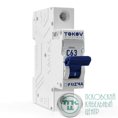 Выключатель автоматический модульный 1п C 63А 4.5кА PRIZMA TOKOV ELECTRIC TKE-PZ45-MCBI-1-63-C