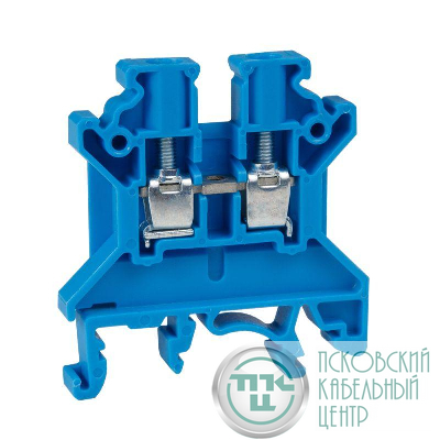 Клемма проходная винтовая OptiClip CTS-4-I-BU-32A-(0.2-4) син. КЭАЗ 289774
