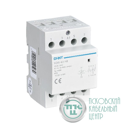 Контактор модульный NCH8-63/40 63А 4НО AC 24В 50Гц (R) CHINT 256100