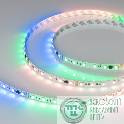 Лента светодиодная DMX-B60-10mm 24V RGBW-PX6 18Вт/м IP20 5060 бегущий огонь (уп.5м) Arlight 033449