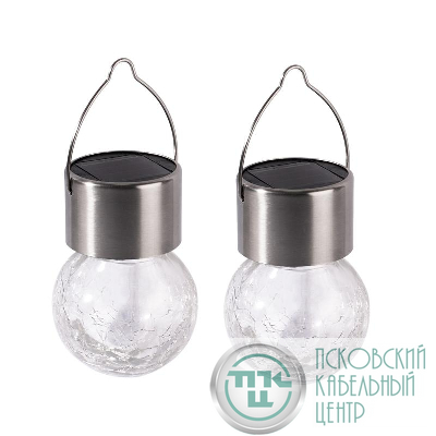 Светильник светодиодный SLR-L02 (комплект из 2х RGB светильников) подвесной на солнечн. батарее IP44 (уп.2шт) ФАZА 5048096