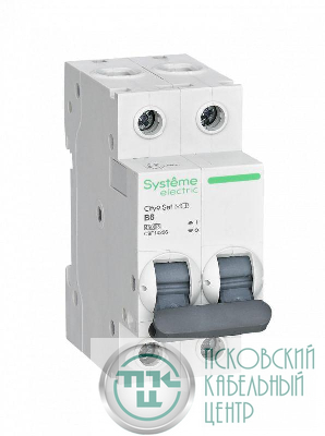 Выключатель автоматический модульный 2п B 6А 4.5кА City9 Set 230В SE C9F14206