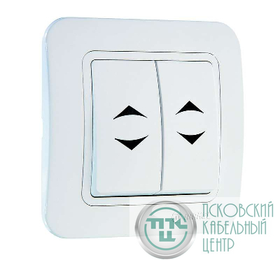 Переключатель проходной 2-кл. 1п 1мод. СП Lillium 10А IP20 бел./бел. Makel 70026