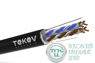 Кабель витая пара F/UTP 4х2х23AWG(0.57мм) кат.6 PE outdoor Fluke tested 305м (м) PRO TOKOV ELECTRIC TKP-C05-F-42-6-305-OD