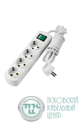 Удлинитель 4х3м с заземл. Letitia с выкл. LEZARD 721-0403-402