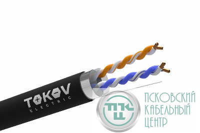 Кабель витая пара F/UTP 2х2х24AWG кат.5E PE outdoor 305м (м) TOKOV ELECTRIC TKE-C05-F22-5E-305-OD