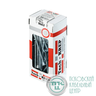 Саморез универсальный 90х6.0мм оцинк. (уп.50шт) Tech-KREP 102211
