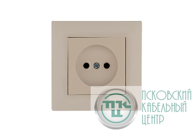 Розетка 1-м Karea RIZZ без заземл. крем Makel 88010022
