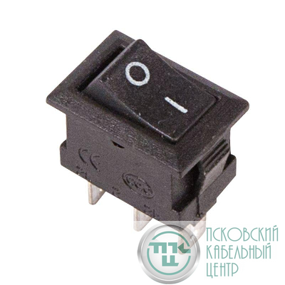 Выключатель клавишный 250В 3А (3с) ON-ON черн. Micro (RWB-102) Rexant 36-2030