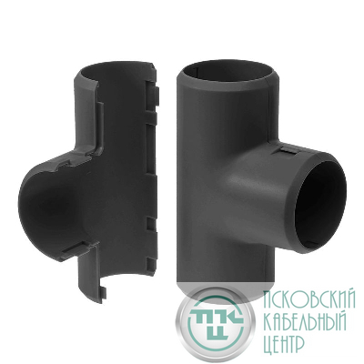 Тройник разборный d20мм черн. (уп.5шт) Промрукав PR13.0178