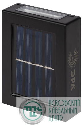 Светильник светодиодный ERAFS024-02 "Практик" 2LED 7х3х10см уличный настенный на солнечн. батарее Эра Б0057592