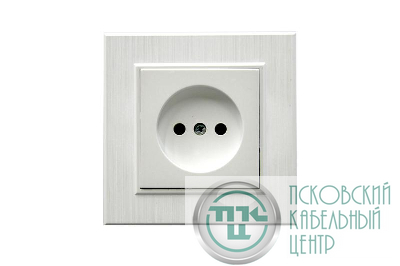 Розетка 1-м Karea LINE STAR без заземл. жемчуж. Makel 86100022