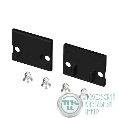 Заглушка FLOOR18-H15 BLACK глухая пластик (комплект) Arlight 047411