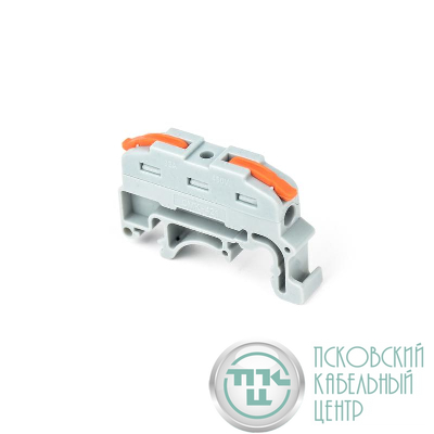 Клемма монтажная СМК PTC-1P 4211 DIN 450В 32А 0.08-2.5(4.0)кв.мм JazzWay 5073883