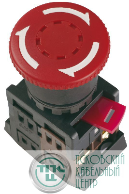 Кнопка "Грибок" AE-22 d22мм 1НО+1НЗ 240В с фиксацией красн. GENERICA BBG10-AE-K04