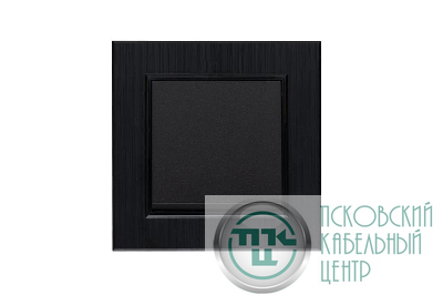 Выключатель 1-клав. Karea LINE STAR чер. Makel 86054001