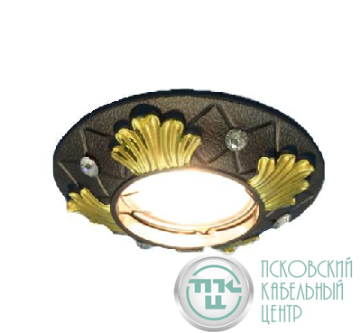 Светильник Regal 51 2 45 литой неповорот. MR16 бронза/зол. ИТАЛМАК IT8451