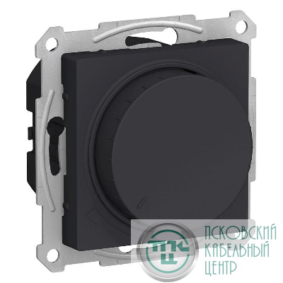 Светорегулятор поворотно-нажимной AtlasDesign 400Вт механизм карбон SE ATN001023