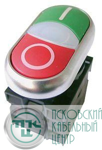 Кнопка двойная M22-DDL-GR-X1/X0/K11/230-W EATON 216509